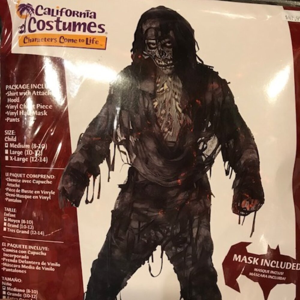 Kids Ghoul or Zombie Costume Sz M/8-10